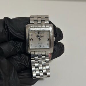 Jean Carel ladies' Sign watch with diamond accents Stainless Steel Bracelet